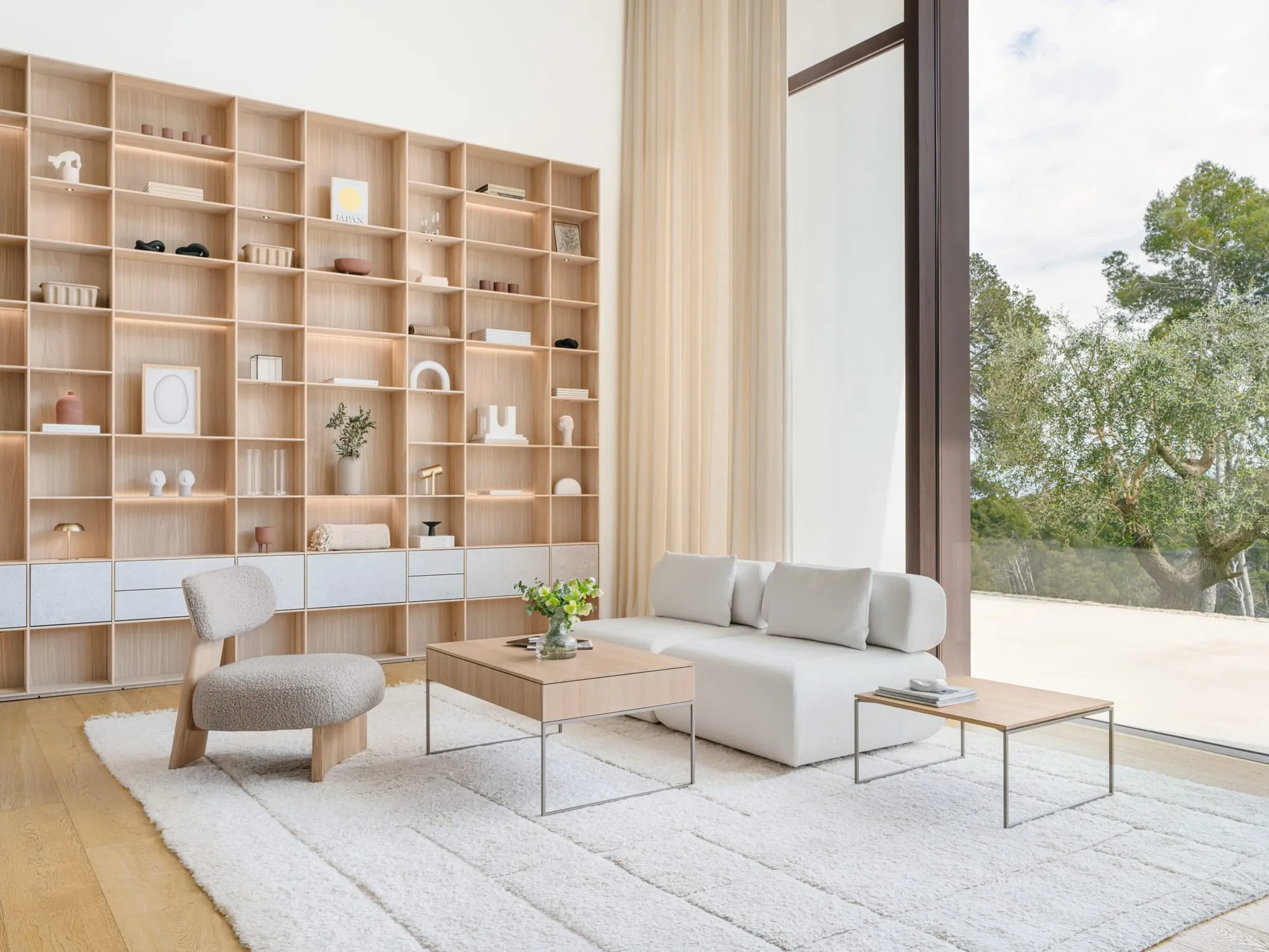 自然素材のインテリア